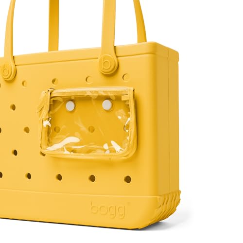 BOGG BAG - Medium Tote - Yellow-there - 15in L x 5in W x 12.5in H - Beach, Pool, Boat, Work, Sports - All Purpose EVA - Lightweight, Washable, Durable