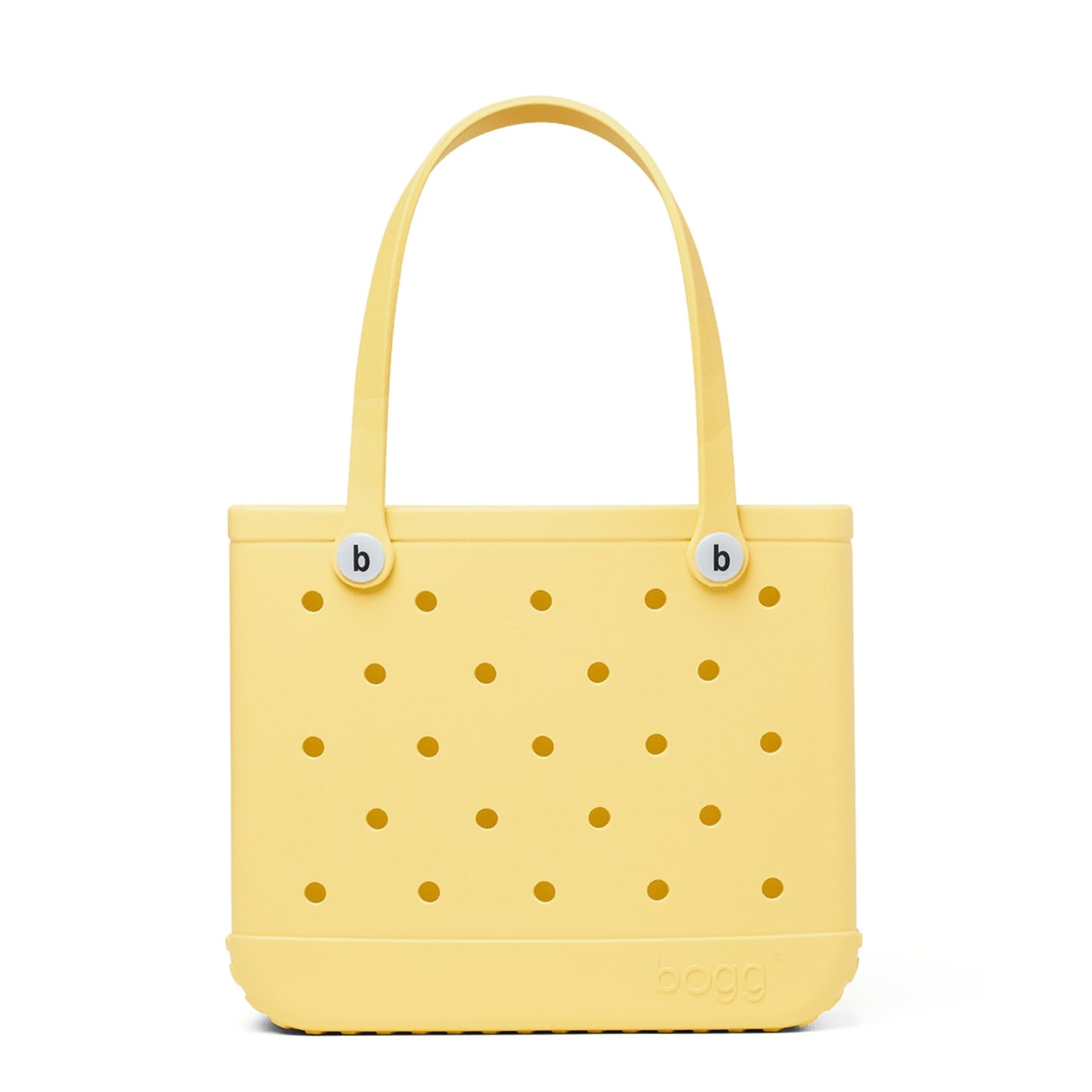 BOGG BAG - Medium Tote - Bananarama, White Buttons - 15in L x 5in W x 12.5in H - Beach, Pool, Boat, Work, Sports - All Purpose EVA - Lightweight, Washable, Durable