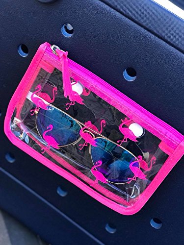 BOGG BAG Clear Designer Zipper Insert (Set of 2) Travel Organizer Storage Pop In Original Bogg and Baby (Navy Anchor)