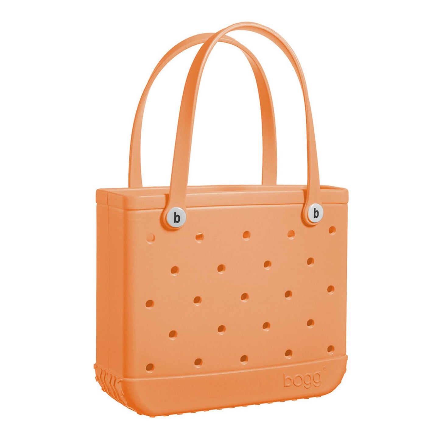BOGG BAG - Medium Tote - Creamsicle Dreamsicle, White Buttons - 15in L x 5in W x 12.5in H - Beach, Pool, Boat, Work, Sports - All Purpose EVA - Lightweight, Washable, Durable