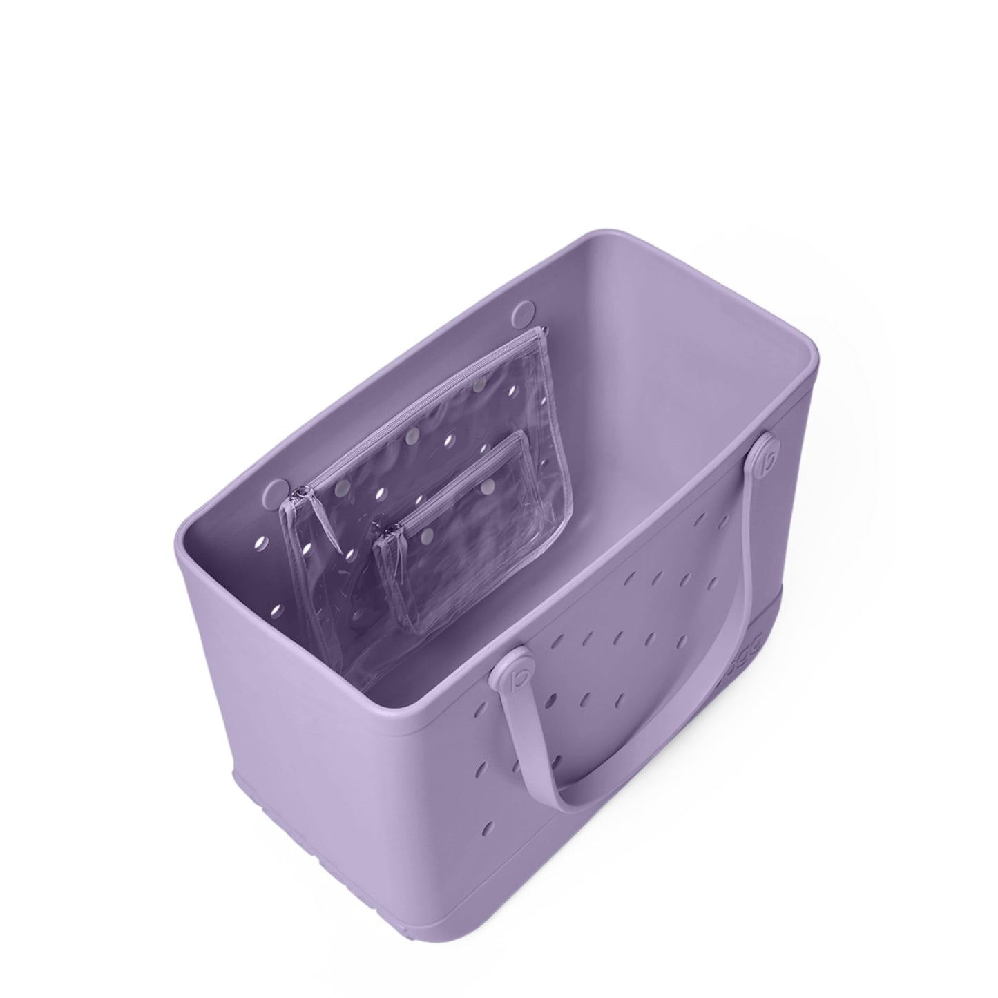 BOGG BAG - Original, Large Tote - I Lilac You a Lot - 19in L x 9in W x 14in H - Beach, Pool, Boat, Sports - All Purpose EVA - Lightweight, Washable, Durable