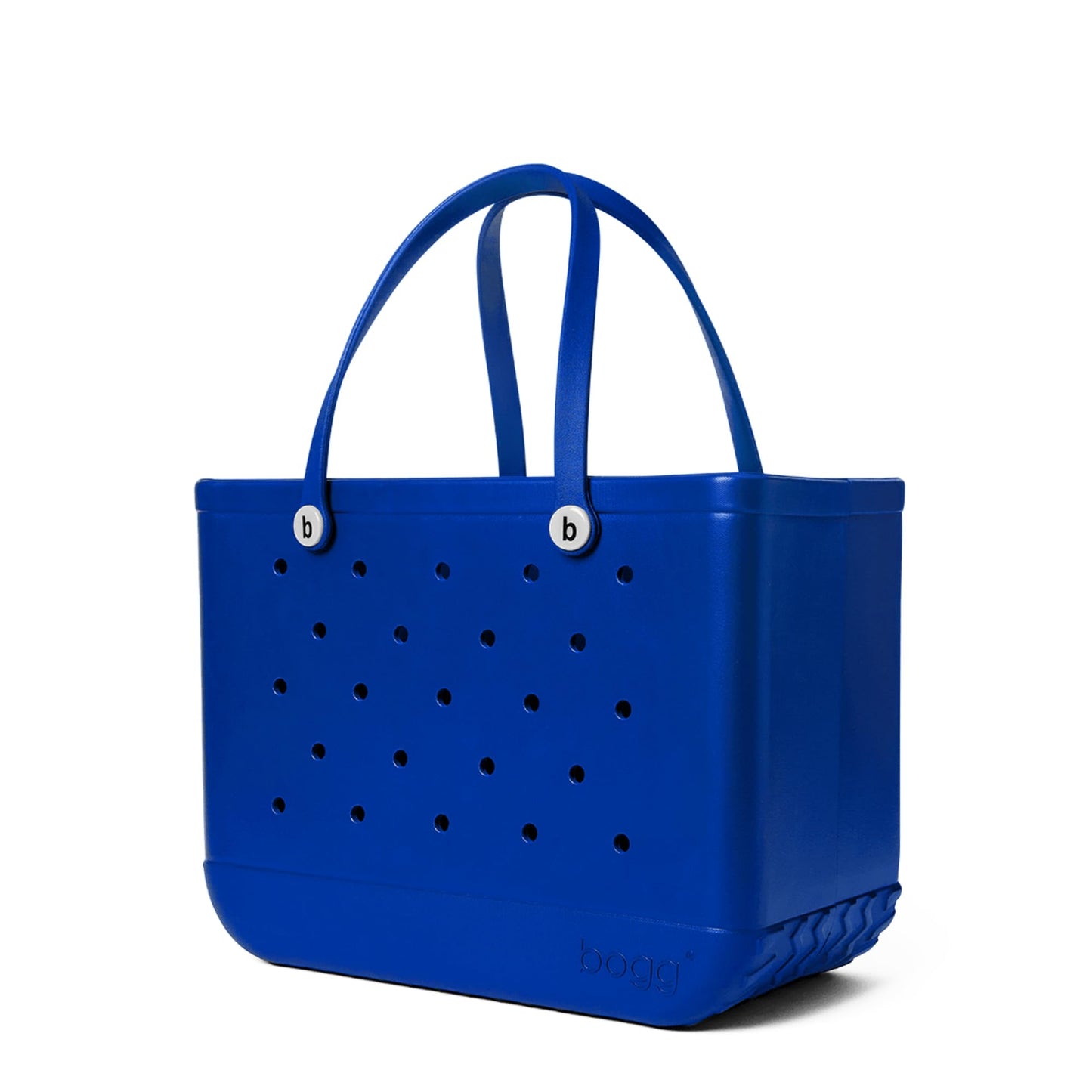 BOGG BAG - Original, Large Tote - Blue-eyed, White Buttons - 19in L x 9in W x 14in H - Beach, Pool, Boat, Sports - All Purpose EVA - Lightweight, Washable, Durable