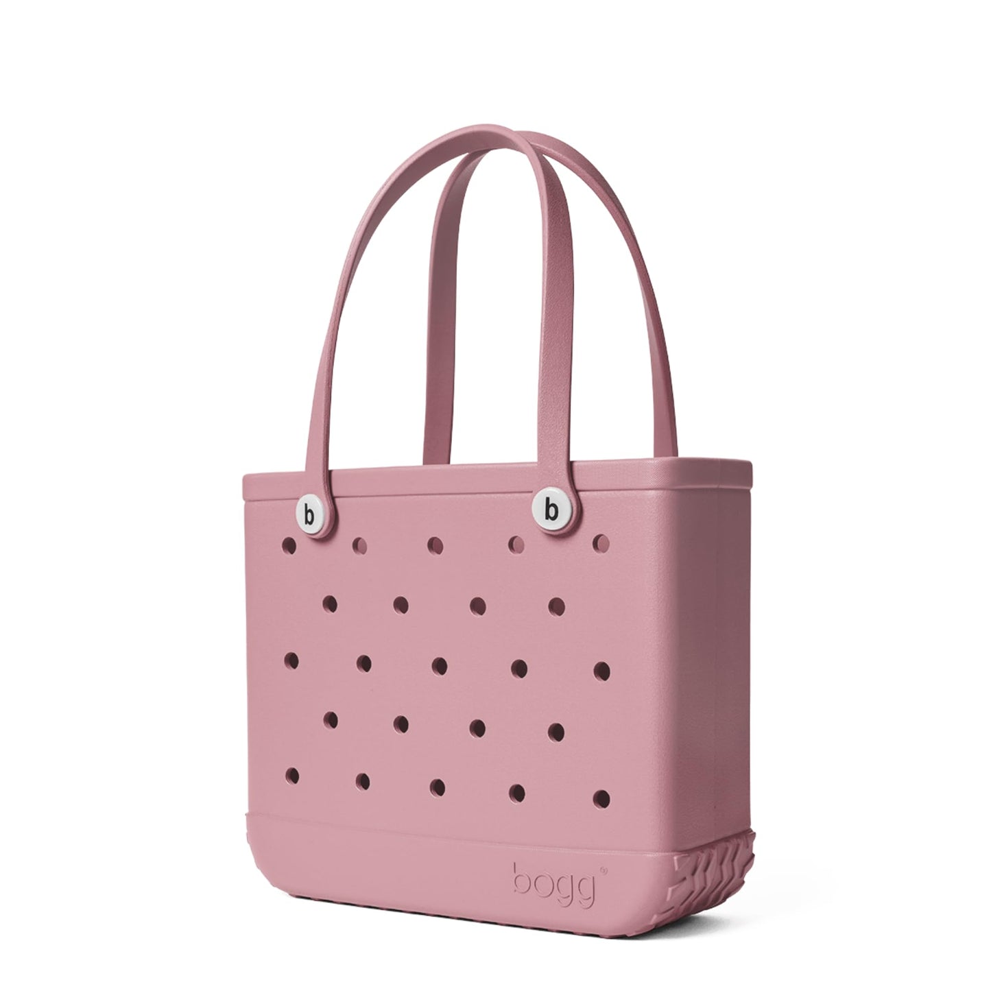 BOGG BAG - Medium Tote - Blushing, White Buttons - 15in L x 5in W x 12.5in H - Beach, Pool, Boat, Work, Sports - All Purpose EVA - Lightweight, Washable, Durable