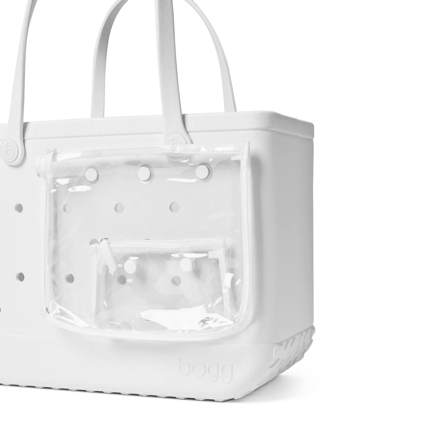 BOGG BAG - Original, Large Tote - For Shore White - 19in L x 9in W x 14in H - Beach, Pool, Boat, Sports - All Purpose EVA - Lightweight, Washable, Durable