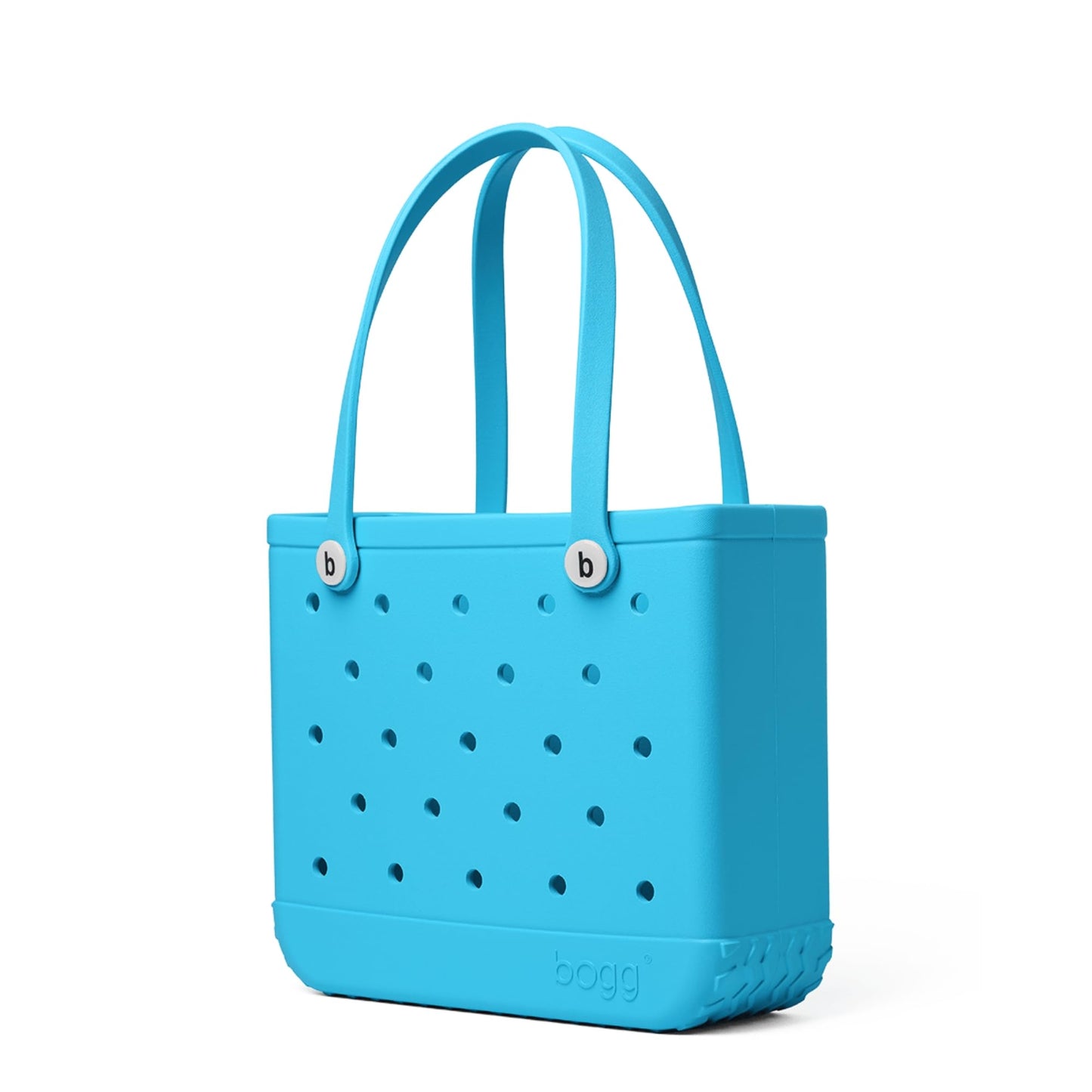 BOGG BAG - Medium Tote - Tiff, White Buttons - 15in L x 5in W x 12.5in H - Beach, Pool, Boat, Work, Sports - All Purpose EVA - Lightweight, Washable, Durable