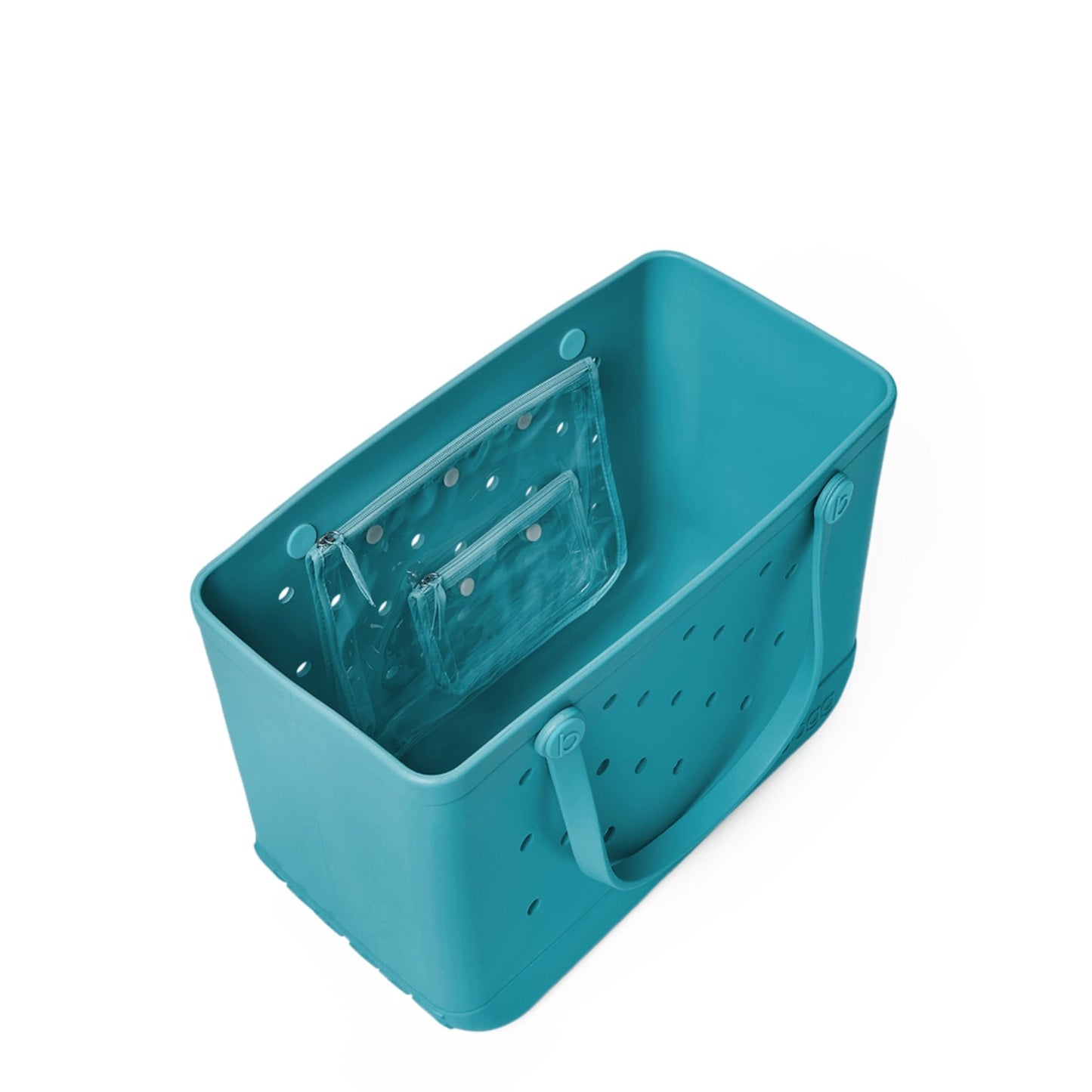 BOGG BAG - Original, Large Tote - Turquoise and Caicos - 19in L x 9in W x 14in H - Beach, Pool, Boat, Sports - All Purpose EVA - Lightweight, Washable, Durable