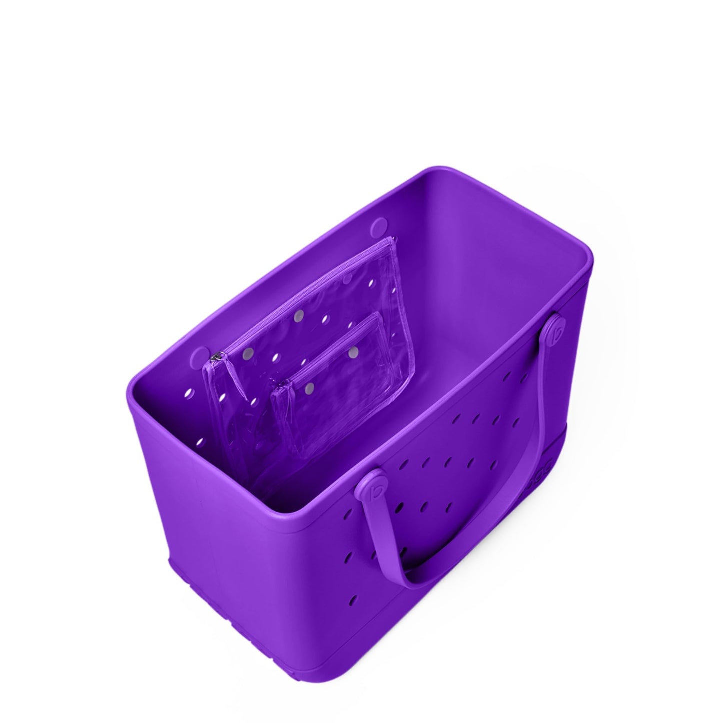 BOGG BAG - Original, Large Tote - Houston We Have a Purple - 19in L x 9in W x 14in H - Beach, Pool, Boat, Sports - All Purpose EVA - Lightweight, Washable, Durable
