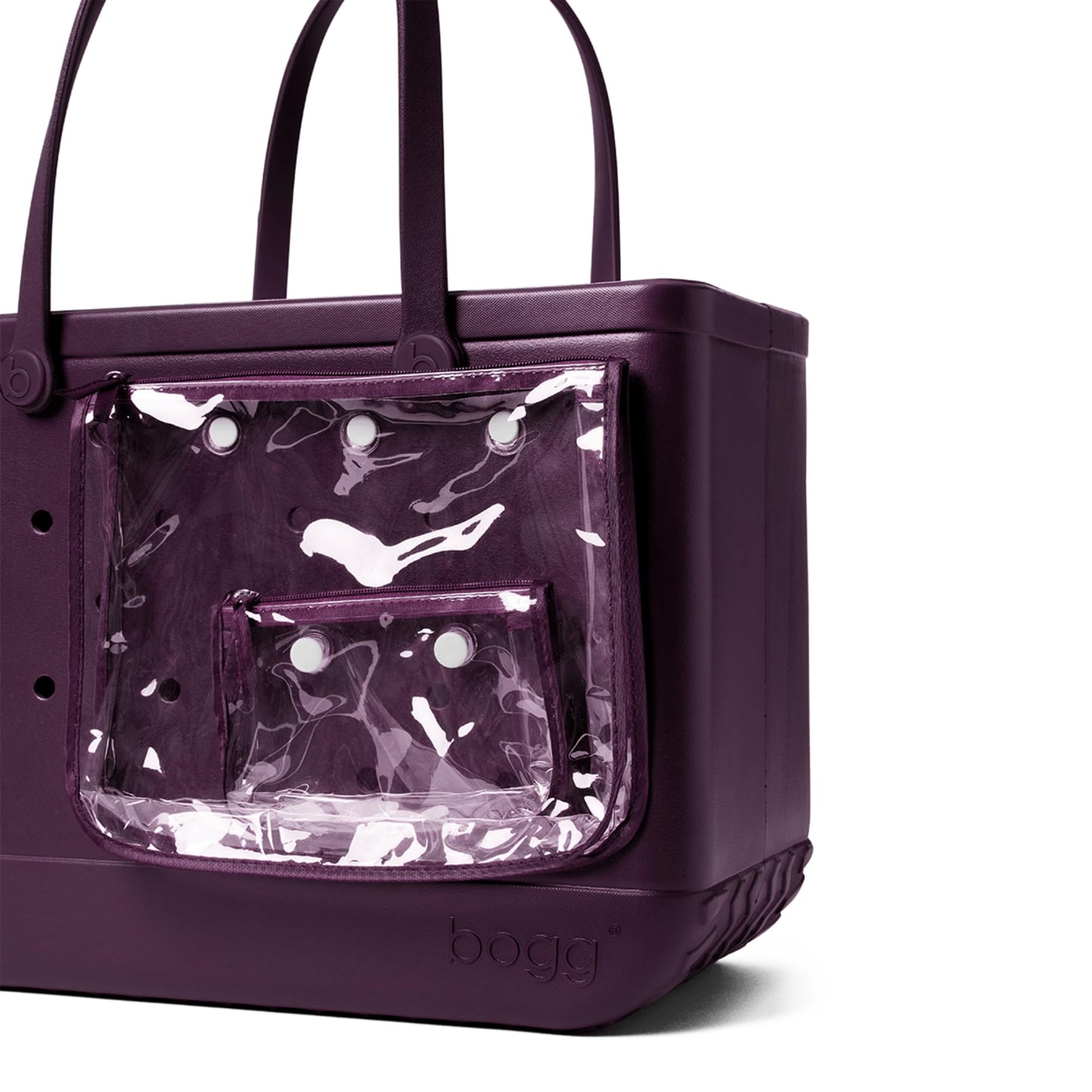 BOGG BAG - Original, Large Tote - Boysenberry - 19in L x 9in W x 14in H - Beach, Pool, Boat, Sports - All Purpose EVA - Lightweight, Washable, Durable
