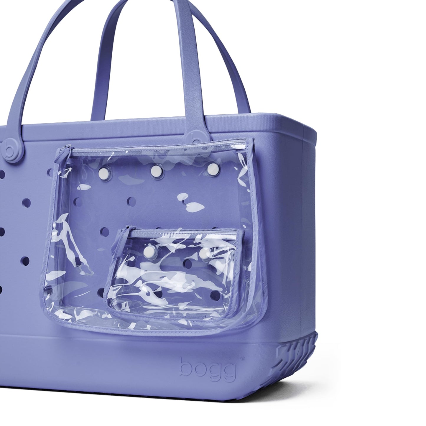 BOGG BAG - Original, Large Tote - Pretty as a Periwinkle - 19in L x 9in W x 14in H - Beach, Pool, Boat, Sports - All Purpose EVA - Lightweight, Washable, Durable