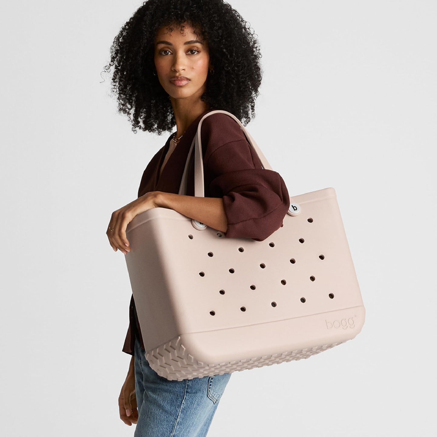 BOGG BAG - Original, Large Tote - Boysenberry - 19in L x 9in W x 14in H - Beach, Pool, Boat, Sports - All Purpose EVA - Lightweight, Washable, Durable