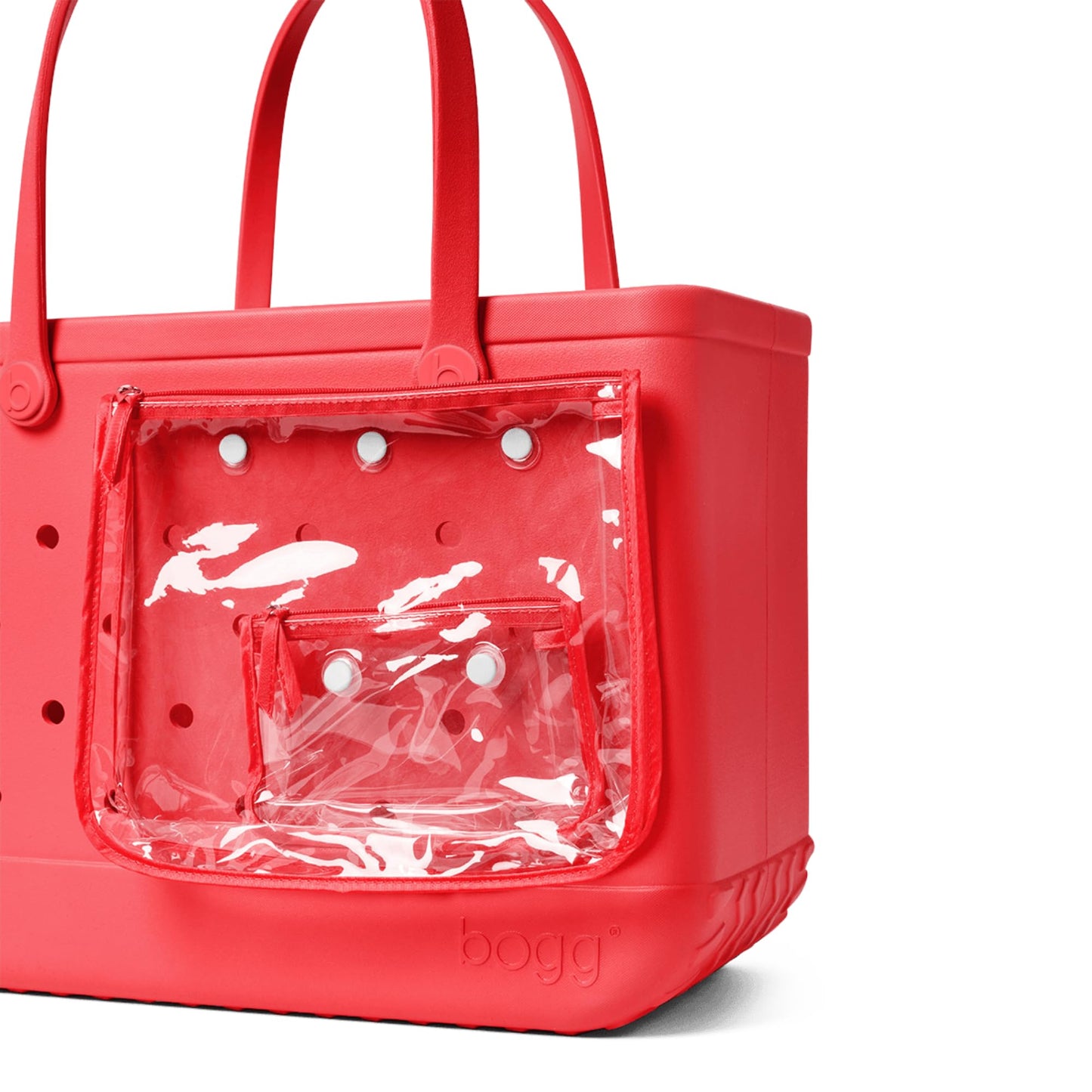 BOGG BAG - Original, Large Tote - Coral Me Mine - 19in L x 9in W x 14in H - Beach, Pool, Boat, Sports - All Purpose EVA - Lightweight, Washable, Durable