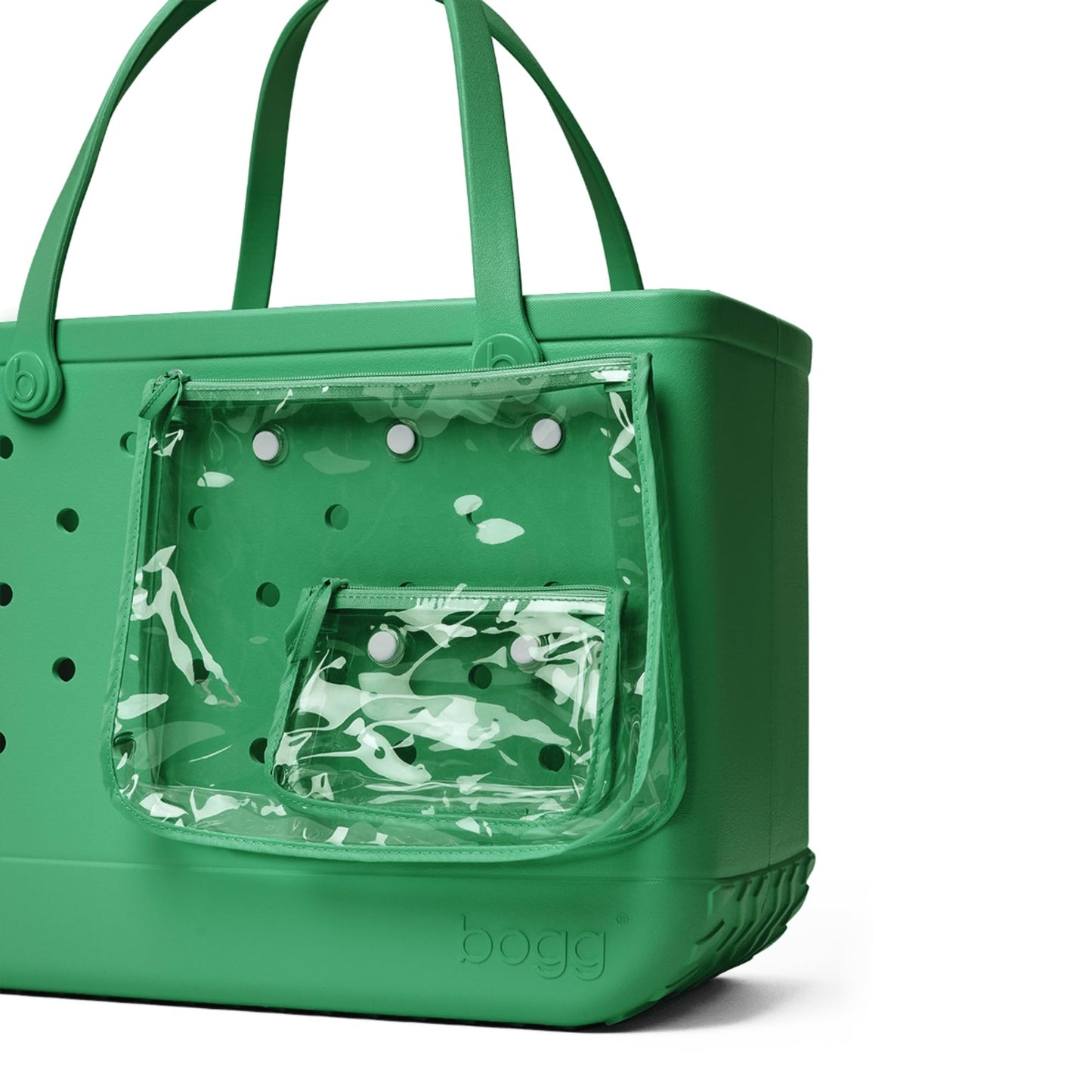BOGG BAG - Original, Large Tote - Green With Envy - 19in L x 9in W x 14in H - Beach, Pool, Boat, Sports - All Purpose EVA - Lightweight, Washable, Durable