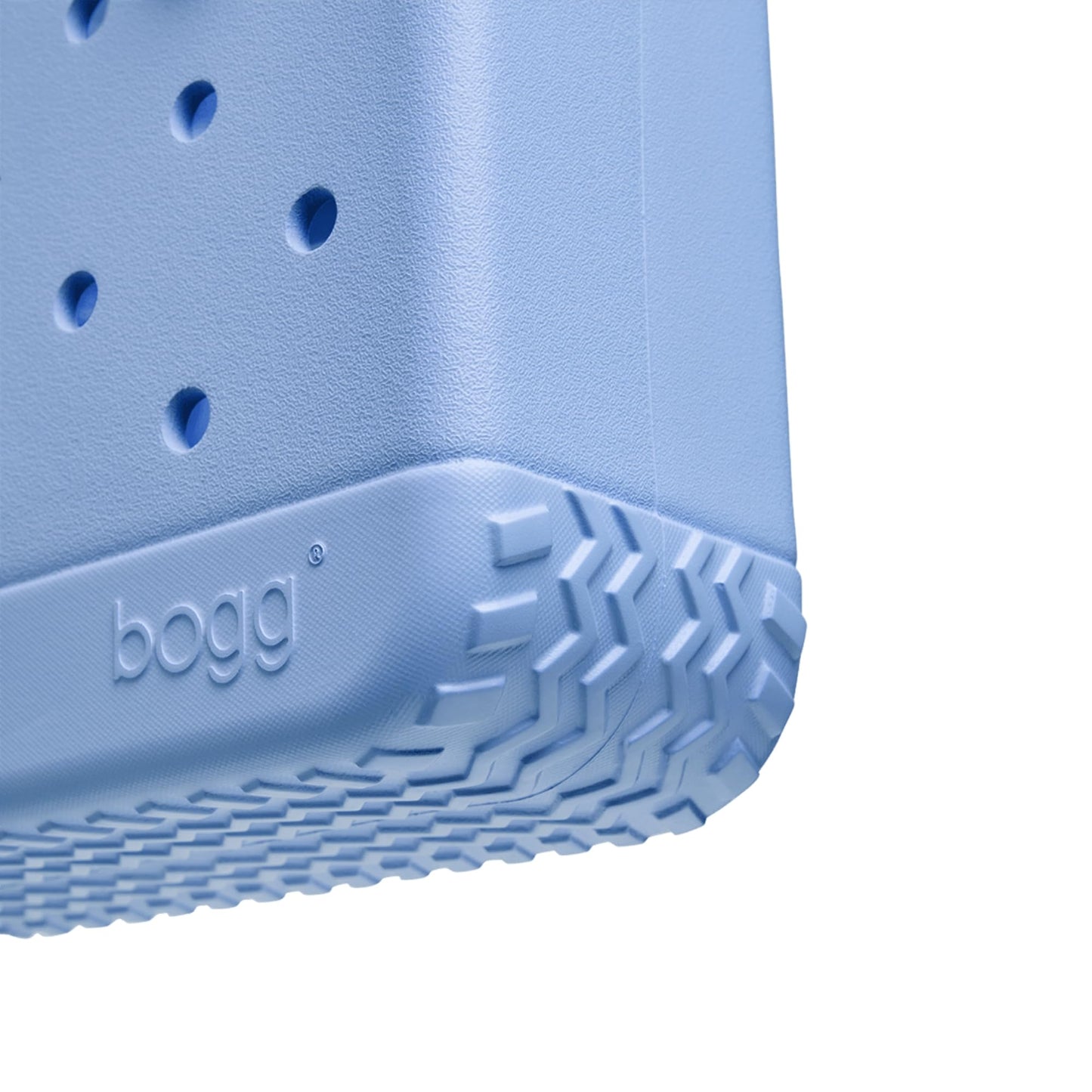 BOGG BAG - Bitty, Small Tote - Carolina on My Mind, White Buttons - 11in L x 4.5in W x 8.5in H - Beach, Pool, Boat, Work, Sports - All Purpose EVA - Lightweight, Washable, Durable