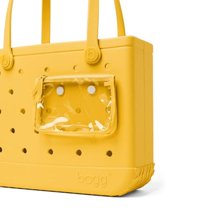 BOGG BAG - Medium Tote - Yellow-there - 15in L x 5in W x 12.5in H - Beach, Pool, Boat, Work, Sports - All Purpose EVA - Lightweight, Washable, Durable