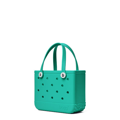 BOGG BAG - Bitty, Small Tote - Cabana Boy, White Buttons - 11in L x 4.5in W x 8.5in H - Beach, Pool, Boat, Work, Sports - All Purpose EVA - Lightweight, Washable, Durable