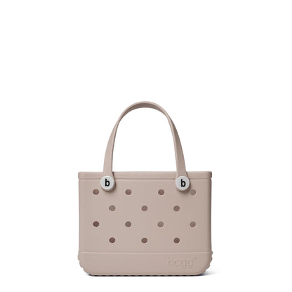 BOGG BAG - Bitty, Small Tote - Mushroom, White Buttons - 11in L x 4.5in W x 8.5in H - Beach, Pool, Boat, Work, Sports - All Purpose EVA - Lightweight, Washable, Durable