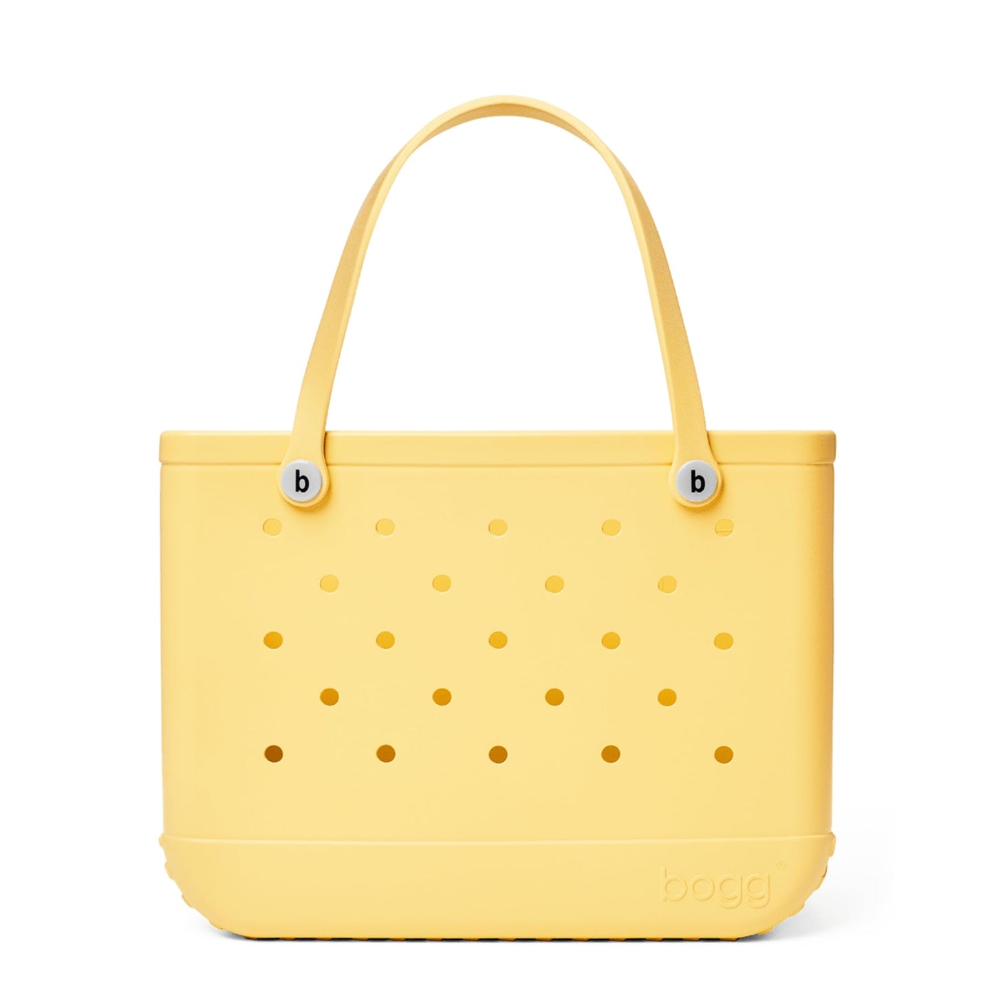 BOGG BAG - Original, Large Tote Bag - Bananarama, White Buttons - 19in L x 9in W x 14in H - Lightweight, Washable, Durable - All Purpose EVA