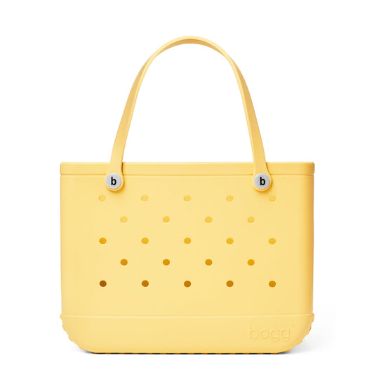 BOGG BAG - Original, Large Tote Bag - Bananarama, White Buttons - 19in L x 9in W x 14in H - Lightweight, Washable, Durable - All Purpose EVA