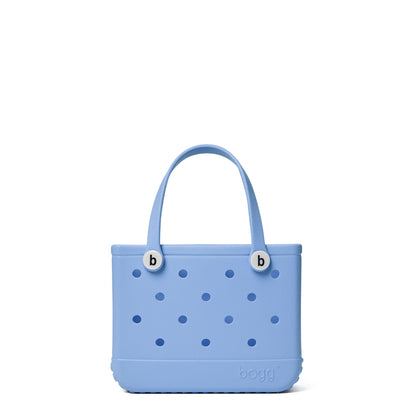 BOGG BAG - Bitty, Small Tote - Carolina on My Mind, White Buttons - 11in L x 4.5in W x 8.5in H - Beach, Pool, Boat, Work, Sports - All Purpose EVA - Lightweight, Washable, Durable