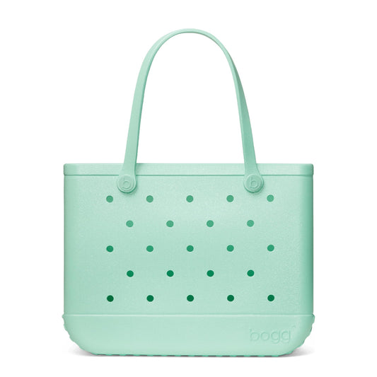 BOGG BAG - Original, Large Tote - Sea(foam) Shimmer - 19in L x 9in W x 14in H - Beach, Pool, Boat, Sports - All Purpose EVA - Lightweight, Washable, Durable