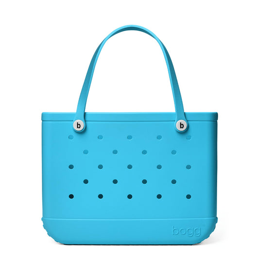 BOGG BAG - Original, Large Tote - Tiff, White Buttons - 19in L x 9in W x 14in H - Beach, Pool, Boat, Sports - All Purpose EVA - Lightweight, Washable, Durable