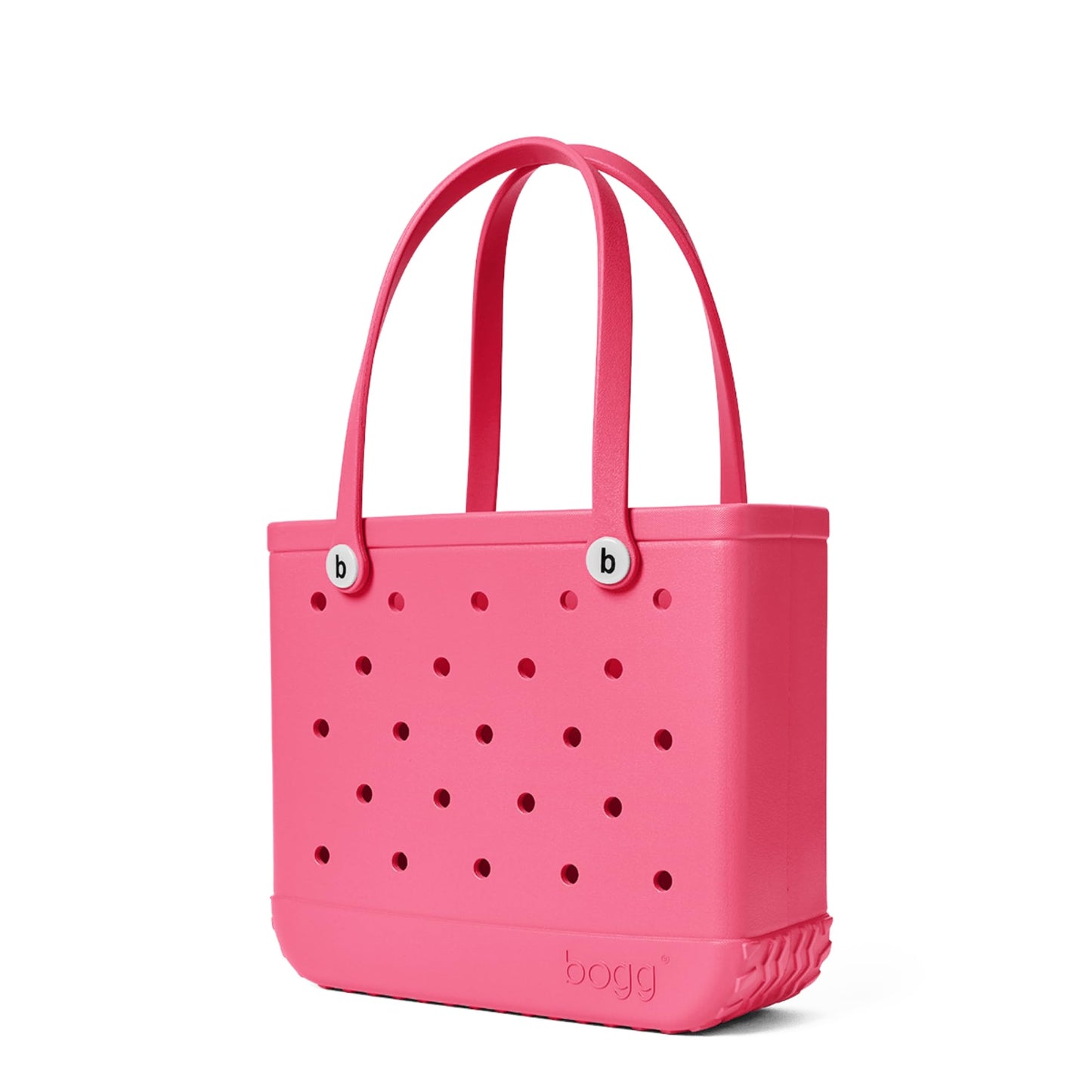 BOGG BAG - Medium Tote - Watermelon, White Buttons - 15in L x 5in W x 12.5in H - Beach, Pool, Boat, Work, Sports - All Purpose EVA - Lightweight, Washable, Durable