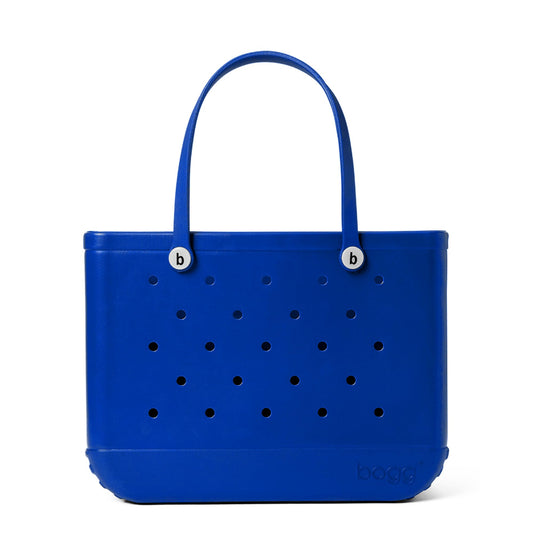 BOGG BAG - Original, Large Tote - Blue-eyed, White Buttons - 19in L x 9in W x 14in H - Beach, Pool, Boat, Sports - All Purpose EVA - Lightweight, Washable, Durable