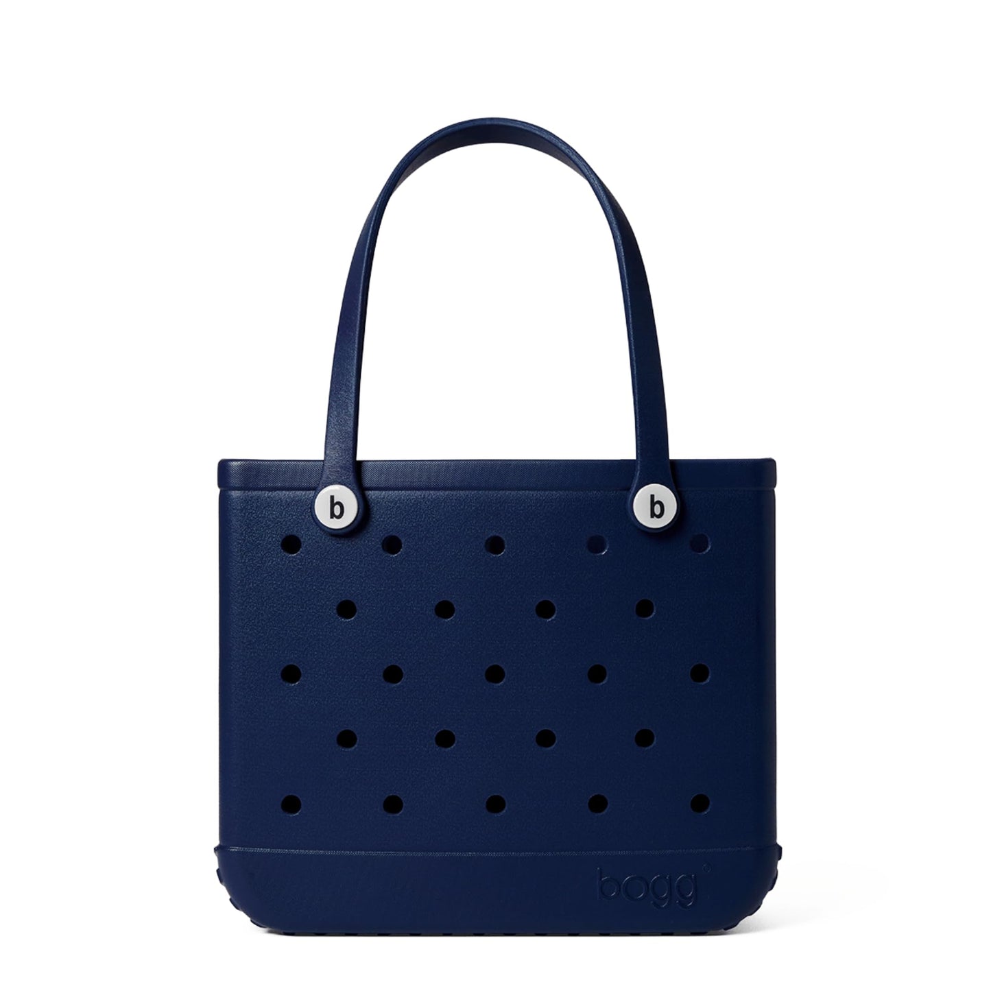 BOGG BAG - Medium Tote - You Navy Me Crazy, White Buttons - 15in L x 5in W x 12.5in H - Beach, Pool, Boat, Work, Sports - All Purpose EVA - Lightweight, Washable, Durable