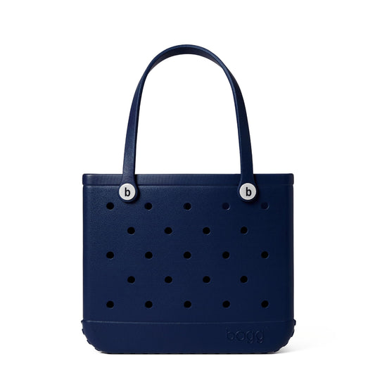 BOGG BAG - Medium Tote - You Navy Me Crazy, White Buttons - 15in L x 5in W x 12.5in H - Beach, Pool, Boat, Work, Sports - All Purpose EVA - Lightweight, Washable, Durable