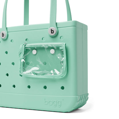 BOGG BAG - Medium Tote - Under the Sea(foam), White Buttons - 15in L x 5in W x 12.5in H - Beach, Pool, Boat, Work, Sports - All Purpose EVA - Lightweight, Washable, Durable